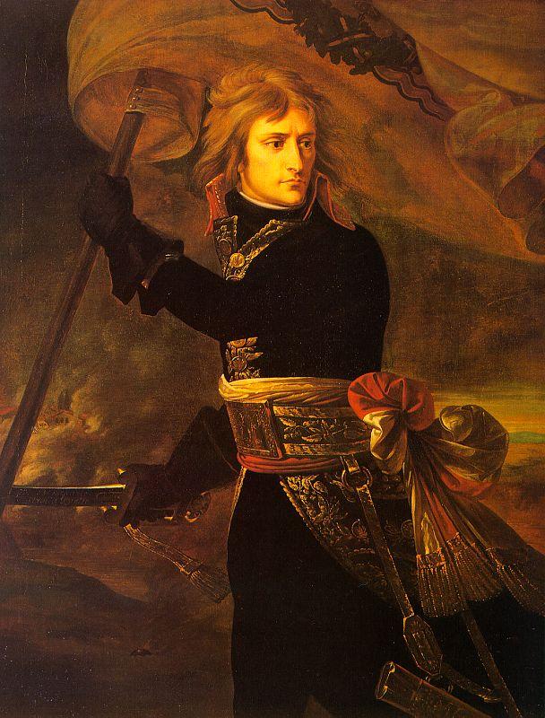 Baron Antoine-Jean Gros Bonaparte on the Arcole Bridge on 17 November 1796 oil painting image